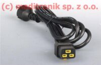 Kabel zasilający dł. 2m złacze Schuko na C19 z zatrzaskiem