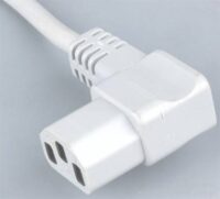 Kabel zasilający dł=2,5m wtyk Schuko na gniazdo IEC C13 kąt