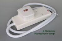 Listwa zasilająca angielska 2 gniazda kabel 1m wtyk UK 13A Listwa zasilająca angielska 2 gniazda kabel 1m wtyk UK 13A