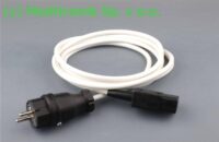 Kabel zasilający biały długość 4m złacze Schuko IP44 na C19