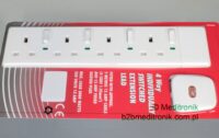 Listwa angielska 4 gniazda wyłącznik kabel 2m wtyk UK 13A Listwa angielska 4 gniazda wyłącznik kabel 2m wtyk UK 13A