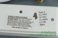 Listwa zasilająca angielska 4 gniazda kabel 5m wtyk UK 13A Listwa zasilająca angielska 4 gniazda kabel 5m wtyk UK 13A
