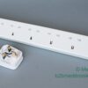 Listwa zasilająca angielska 6 gniazd kabel 3m wtyk UK 13A Listwa zasilająca angielska 6 gniazd kabel 3m wtyk UK 13A