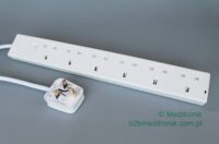 Listwa angielska 6 gniazd wyłącznik kabel 5m wtyk UK 13A Listwa angielska 6 gniazd wyłącznik kabel 5m wtyk UK 13A