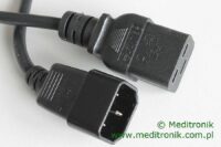 Przedłużacz kabla zasilającego złącza C14 / C19 długość 2m