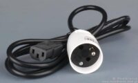 Kabel zasilający z gniazdem 230V z bolcem na gniazdo C13