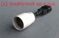 Kabel zasilający wtyk C14 na gniazdo 230V z bolcem