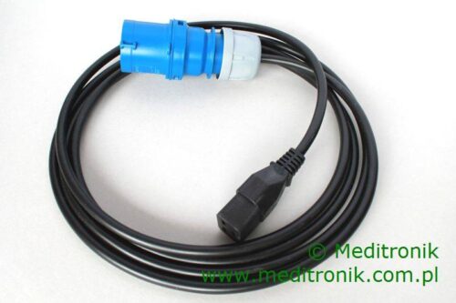 Kabel zasilający - wtyk męski 16A (niebieski) IEC60309 na gniazdo C19