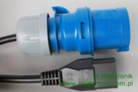 Kabel zasilający - wtyk męski 16A (niebieski) IEC60309 na gniazdo C19