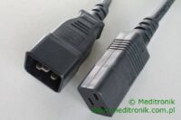 Przedłużacz kabla zasilającego złącza C19 / C20 długość 3m