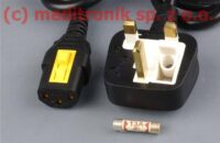 Kabel zasilający angielski złacze BS1363/C13-V długość 1,5m