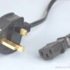 Kabel zasilający angielski złacze BS1363 na C13 długość 2m