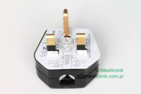 Wtyk angielski czarny do monta偶u na kabel bezpiecznik 13A Wtyk angielski czarny do monta偶u na kabel bezpiecznik 13A