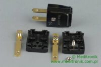 Wtyk USA na kabel płaski dwużyłowy 15A 150V