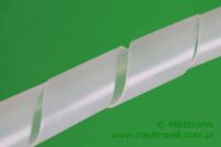 Spiralny organizer kabli o średnicy 12mm, kolor biały.