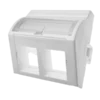 Adapter 45x45 2xrj45 (wypukły kątowy) ALANTEC Adapter 45x45 2xrj45 (wypukły kątowy) ALANTEC