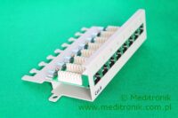 Patch panel naścienny 8 portów STP kat.6 z organizerem