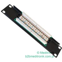 Patch panel 8 portów UTP kat.6 1U 10"