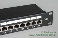 Patch panel 24 porty FTP kat.6 1U 19" z organizerem