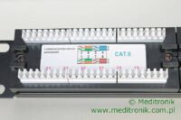 Patch panel 24 porty UTP kat.6 1U 19"