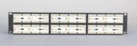 Patch panel 48 portów UTP kat.5e 2U 19"