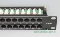 Patch panel 48 portów UTP kat.6 1U 19" z organizerem