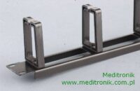 Organizator kabli 1U 19" z przepustami Organizator kabli 1U 19" z przepustami