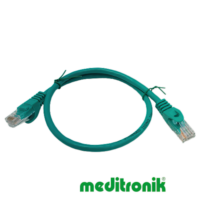 Patchcord UTP kat.6 (klasa E) linka zielony dł.0,5m kabel nieekranowany LAN RJ45