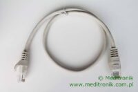 Patchcord UTP kat.5E (klasa D) linka szary dł.0,5m kabel nieekranowany LAN RJ45