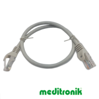 Patchcord UTP kat.6 (klasa E) linka szary dł.0,5m kabel nieekranowany LAN RJ45