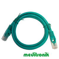Patchcord UTP kat.6 (klasa E) linka zielony dł.1m kabel nieekranowany LAN RJ45