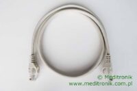 Patchcord UTP kat.5E (klasa D) linka szary dł.1m kabel nieekranowany LAN RJ45