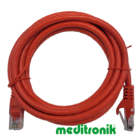 Patchcord UTP kat.6 (klasa E) linka czerwony dł.2m kabel nieekranowany LAN RJ45