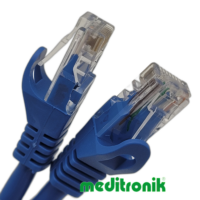 Patchcord UTP kat.6 (klasa E) linka niebieski dł.3m kabel nieekranowany LAN RJ45