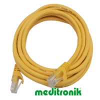 Patchcord UTP kat.6 (klasa E) linka żółty dł.3m kabel nieekranowany LAN RJ45