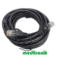 Patchcord UTP kat.6 (klasa E) linka czarny dł.5m kabel nieekranowany LAN RJ45