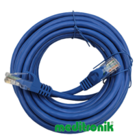 Patchcord UTP kat.6 (klasa E) linka niebieski dł.5m kabel nieekranowany LAN RJ45