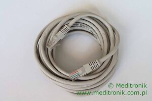 Patchcord UTP kat.5E (klasa D) linka szary dł.5m kabel nieekranowany LAN RJ45