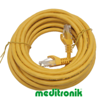 Patchcord UTP kat.6 (klasa E) linka żółty dł.5m kabel nieekranowany LAN RJ45