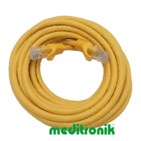 Patchcord UTP kat.6 (klasa E) linka żółty dł.5m kabel nieekranowany LAN RJ45