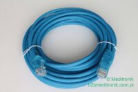 Patchcord RJ45 Kat.5e 5m U/UTP PVC niebieski WYPRZEDAŻ