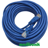 Patchcord UTP kat.6 (klasa E) linka niebieski dł.10m kabel nieekranowany LAN RJ45