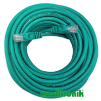 Patchcord UTP kat.6 (klasa E) linka zielony dł.10m kabel nieekranowany LAN RJ45