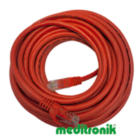 Patchcord UTP kat.6 (klasa E) linka czerwony dł.10m kabel nieekranowany LAN RJ45