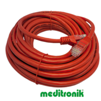 Patchcord UTP kat.6 (klasa E) linka czerwony dł.10m kabel nieekranowany LAN RJ45