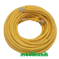 Patchcord UTP kat.6 (klasa E) linka żółty dł.10m kabel nieekranowany LAN RJ45