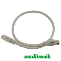 Patchcord S/FTP (SSTP) LSZH miedziany kat.6A (klasa EA) linka szary dł.0,5m kabel ekranowany LAN RJ45 Patchcord S/FTP (SSTP) LSZH miedziany kat.6A (klasa EA) linka szary dł.0,5m kabel ekranowany LAN RJ45