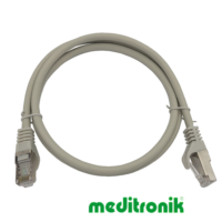 Patchcord S/FTP (SSTP) LSZH miedziany kat.6A (klasa EA) linka szary dł.1m kabel ekranowany LAN RJ45 Patchcord S/FTP (SSTP) LSZH miedziany kat.6A (klasa EA) linka szary dł.1m kabel ekranowany LAN RJ45