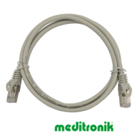 Patchcord S/FTP (SSTP) LSZH miedziany kat.6A (klasa EA) linka szary dł.1,5m kabel ekranowany LAN RJ45