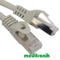 Patchcord S/FTP (SSTP) LSZH miedziany kat.6A (klasa EA) linka szary dł.2m kabel ekranowany LAN RJ45